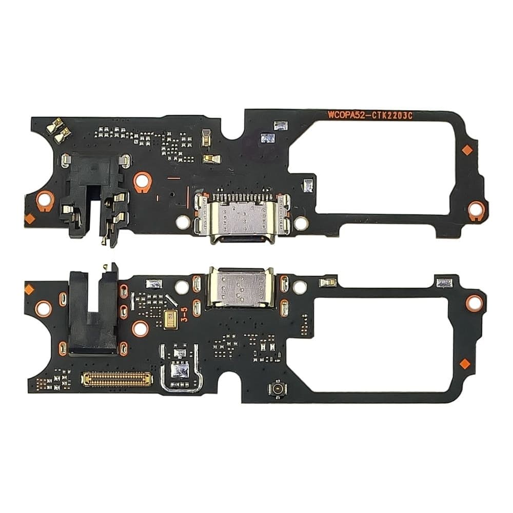 Плата зарядки Oppo A52, A92, шлейф коннектора зарядки, версия на плате