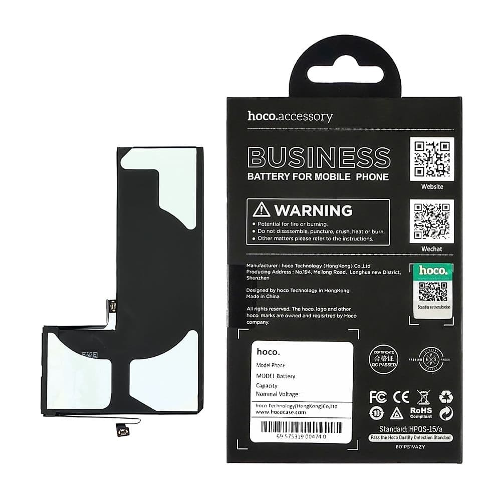 Аккумулятор Apple iPhone 11 Pro, Hoco | 3-12 мес. гарантии | АКБ, батарея