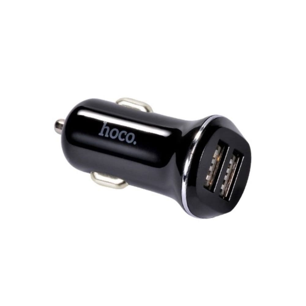 Автомобильное зарядное устройство Hoco Z1, 2 USB, 2.1 А, черное