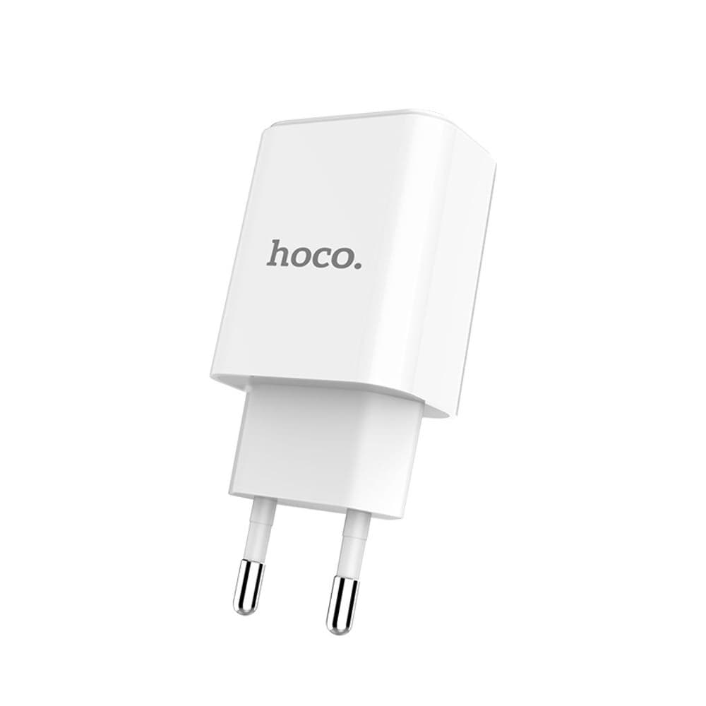 Сетевое зарядное устройство Hoco C62A, 2 USB, 2.1 А, белое