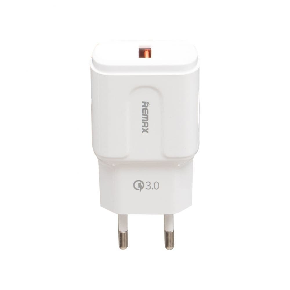 Сетевое зарядное устройство Remax RP-U16, 1 USB, 3.0A, белое