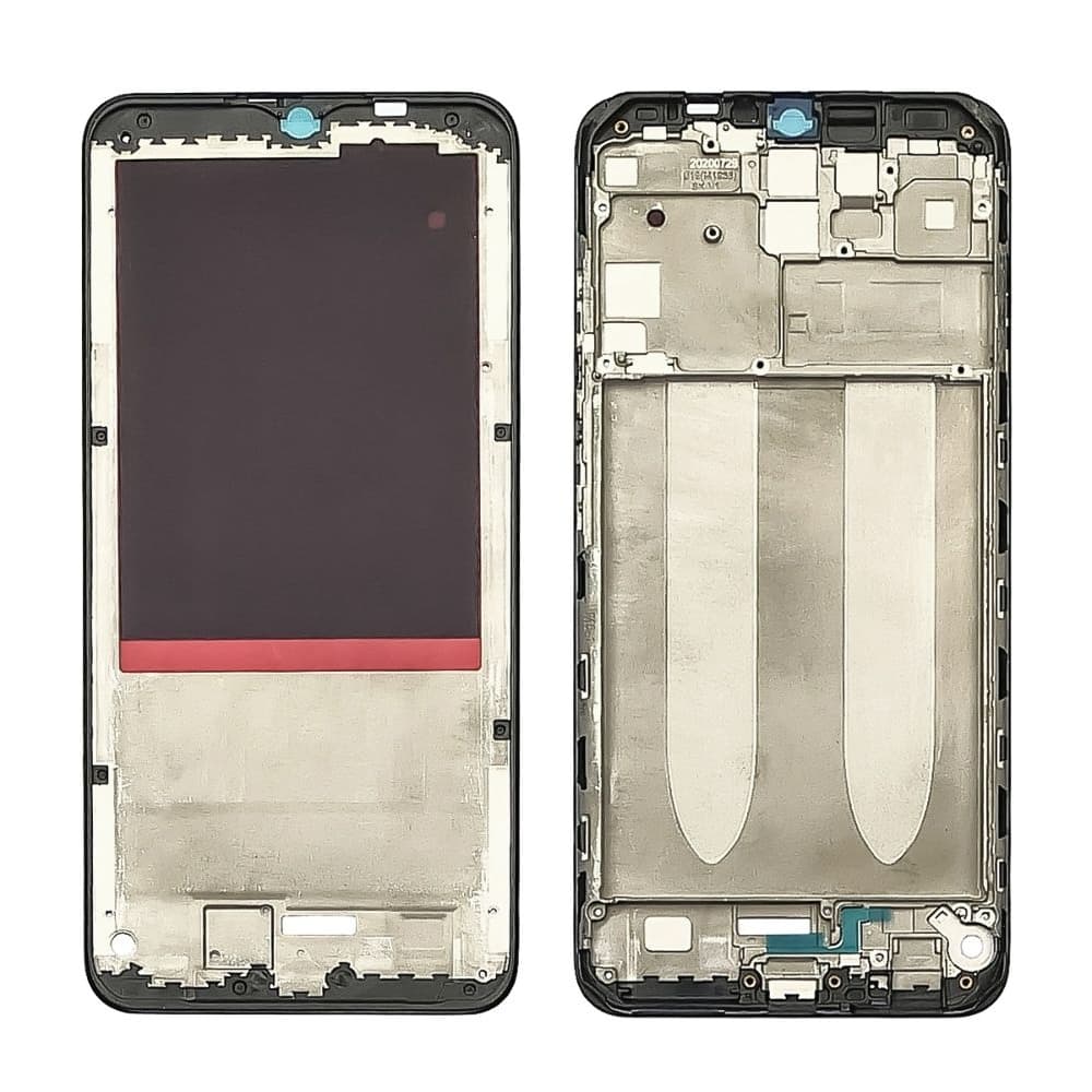 Рамка (основа) крепления дисплея Xiaomi Redmi 9, M2004J19AG, M2004J19C, M2004J19G, черная
