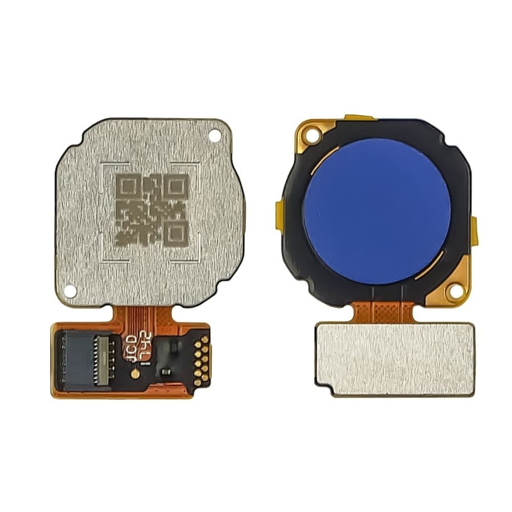 Шлейф Huawei P Smart Plus, для сканера отпечатка пальца (Touch ID), синий, Original (PRC)