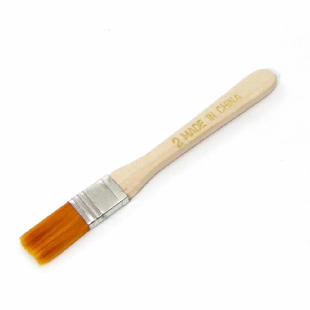 Кисточка антистатическая AIDA 2, деревянная ручка 11 см, щетина 1.5 х 2.5 см