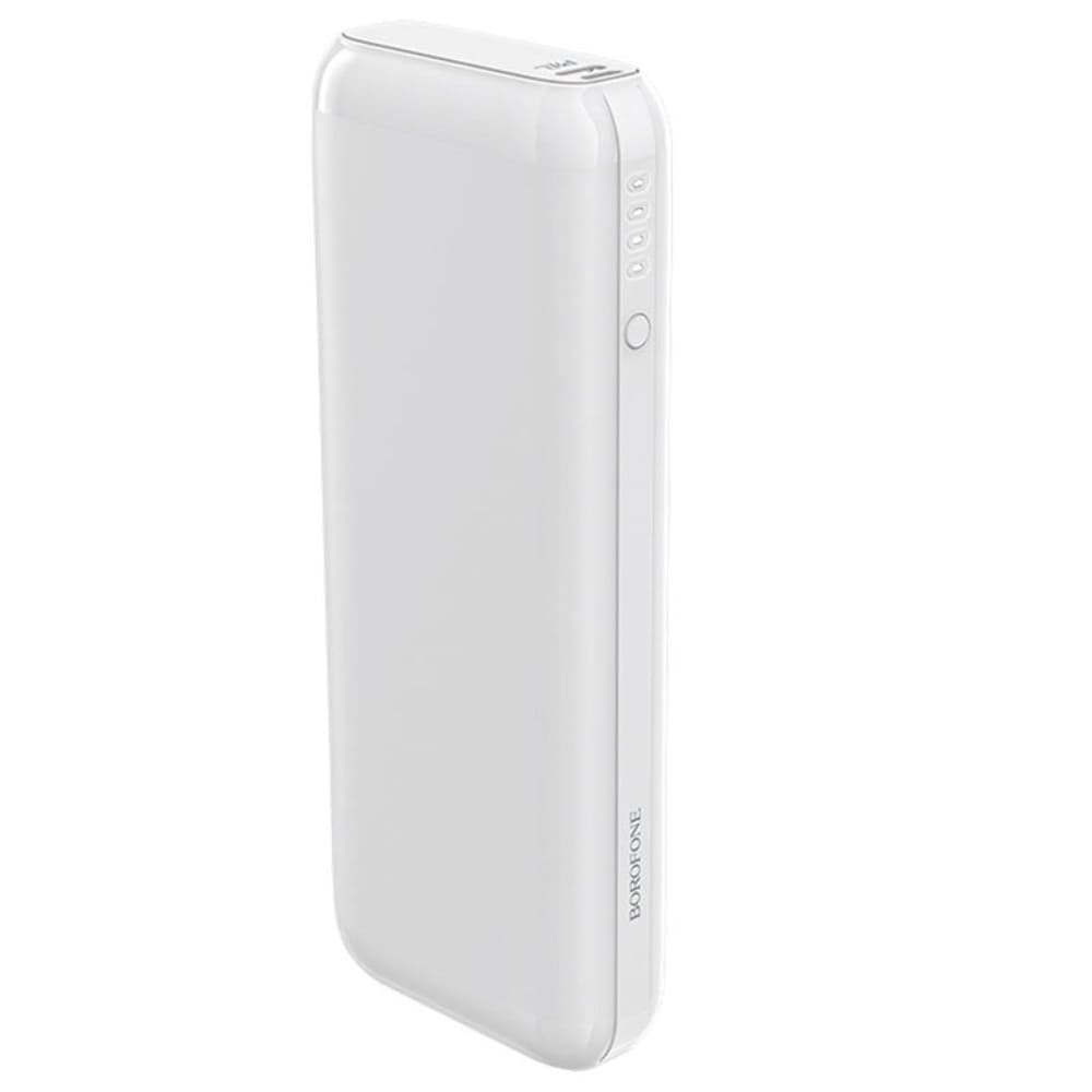 Power bank Borofone BJ1A, 20000 mAh, Power Delivery (20 Вт), Quick Charge 3.0, білий