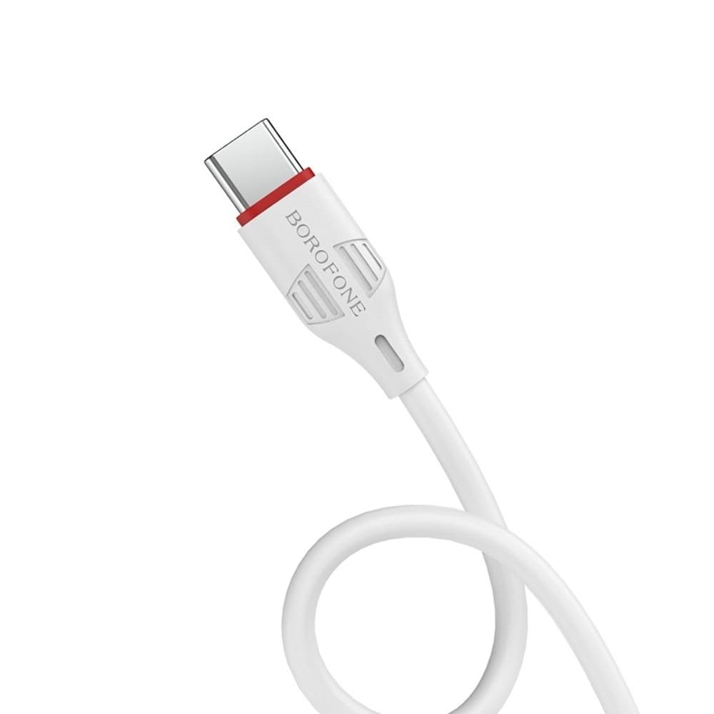 USB-кабель Borofone BX17, Type-C, 3.0 А, 100 см, белый
