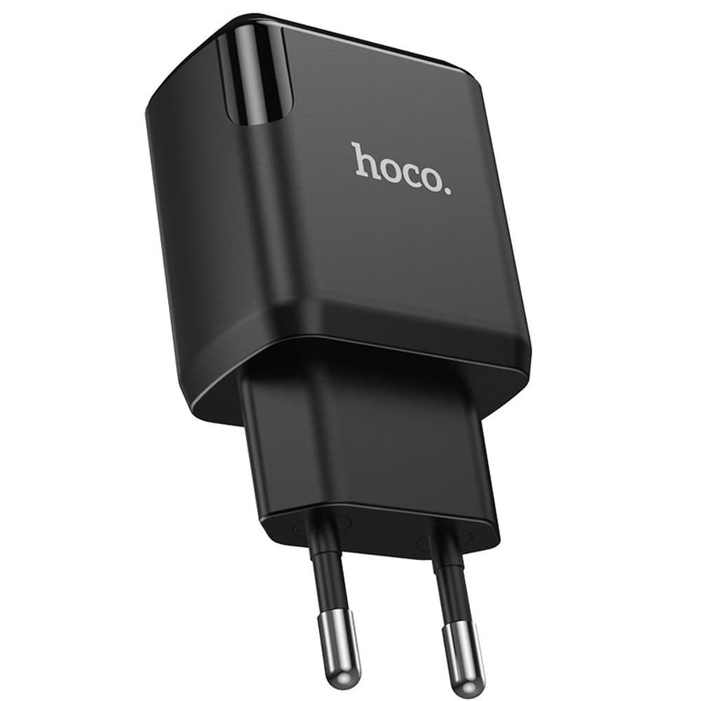 Сетевое зарядное устройство Hoco N7, 2 USB, 2.1 А, 10.5 Вт, черное