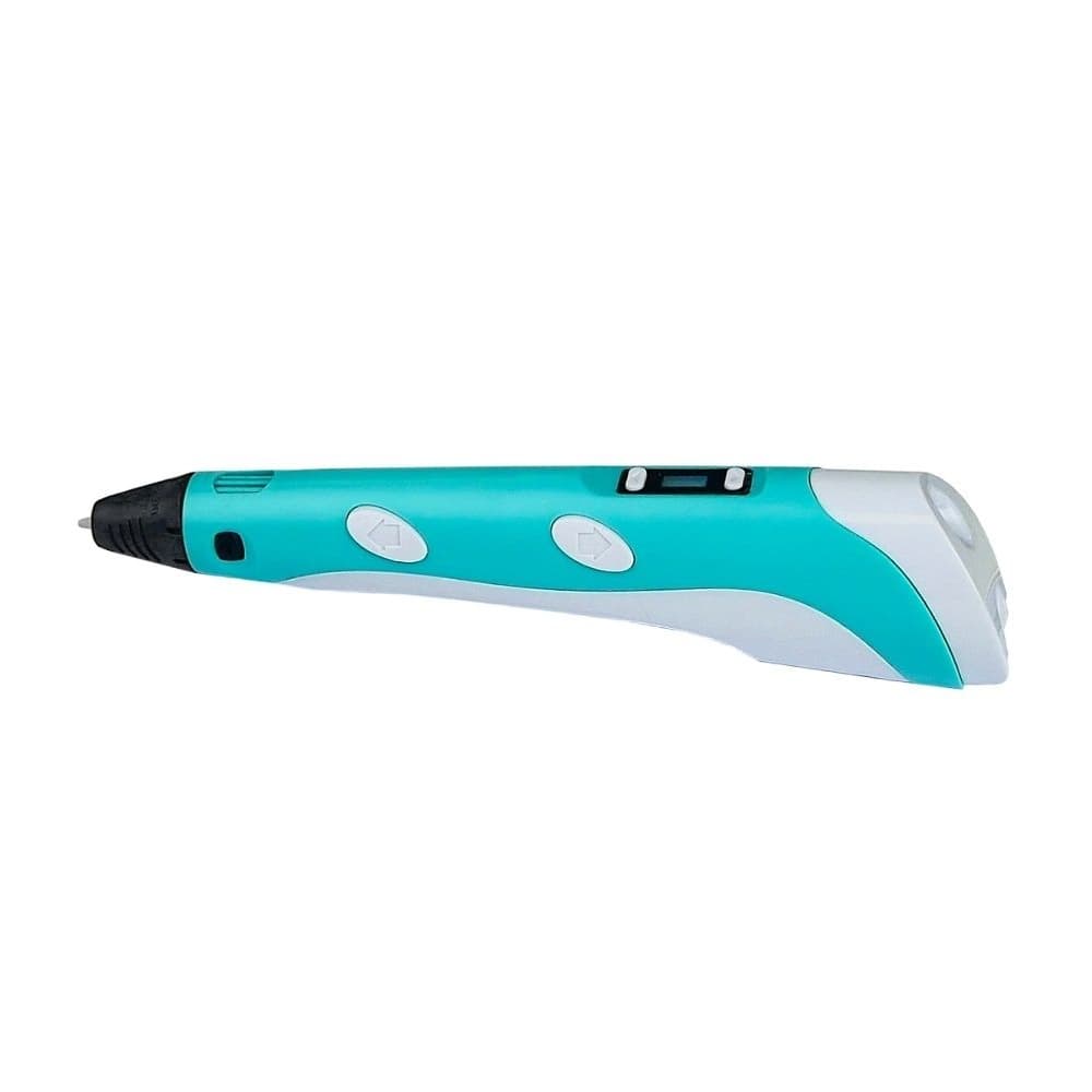 3D-ручка с LCD дисплеем V2/D2 5B/2А, сопло 0.6 мм, темп. 160-235 гр С, контроль скорости, ABS/PLA 1.75 мм голубая