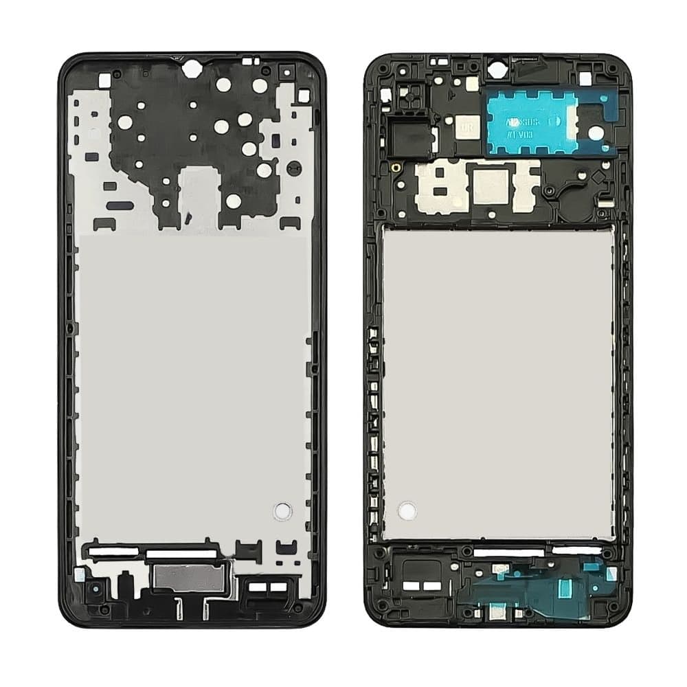 Рамка (основа) крепления дисплея Samsung SM-A125 Galaxy A12, черная, Original (PRC)