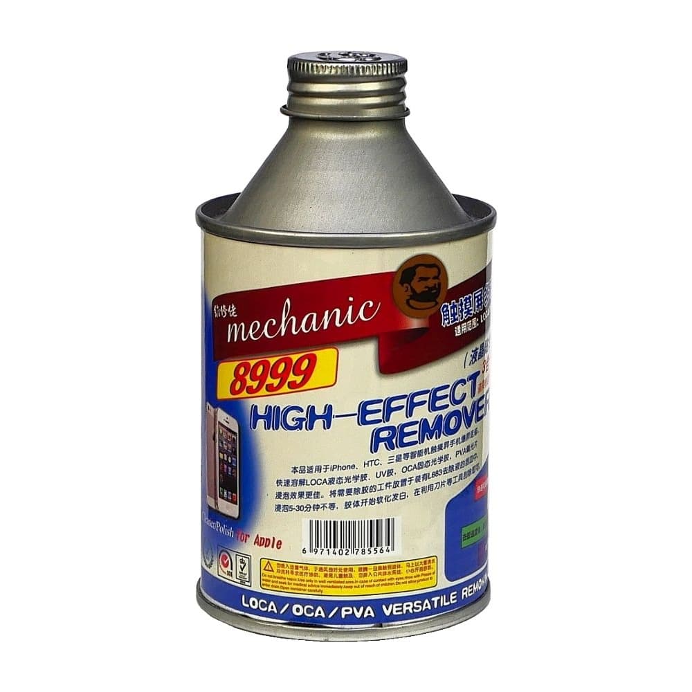 Растворитель MECHANIC 8999 для удаления OCA, LOCA, PVA (250 ml)