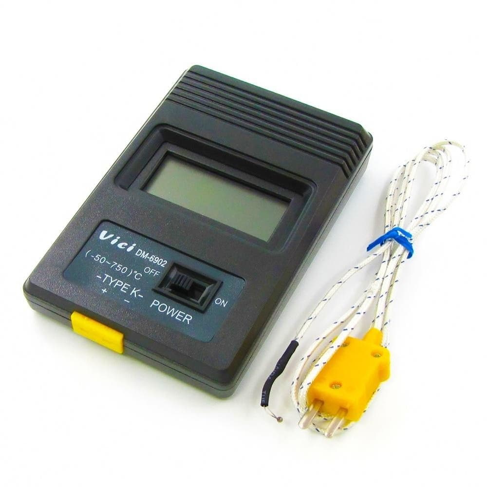 Электронный термометр VISHY DM-6902, с термопарой и цифровой индикацией