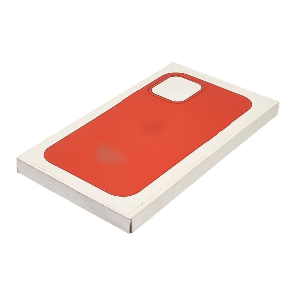 Чехол Apple iPhone 12 Pro Max, силиконовый, Full Silicone MagSafe, оранжевый