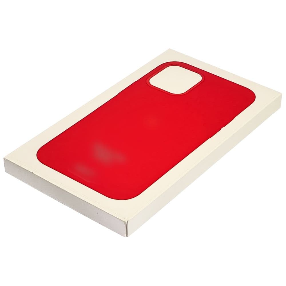 Чехол Apple iPhone 12 Pro Max, силиконовый, Full Silicone MagSafe, красный