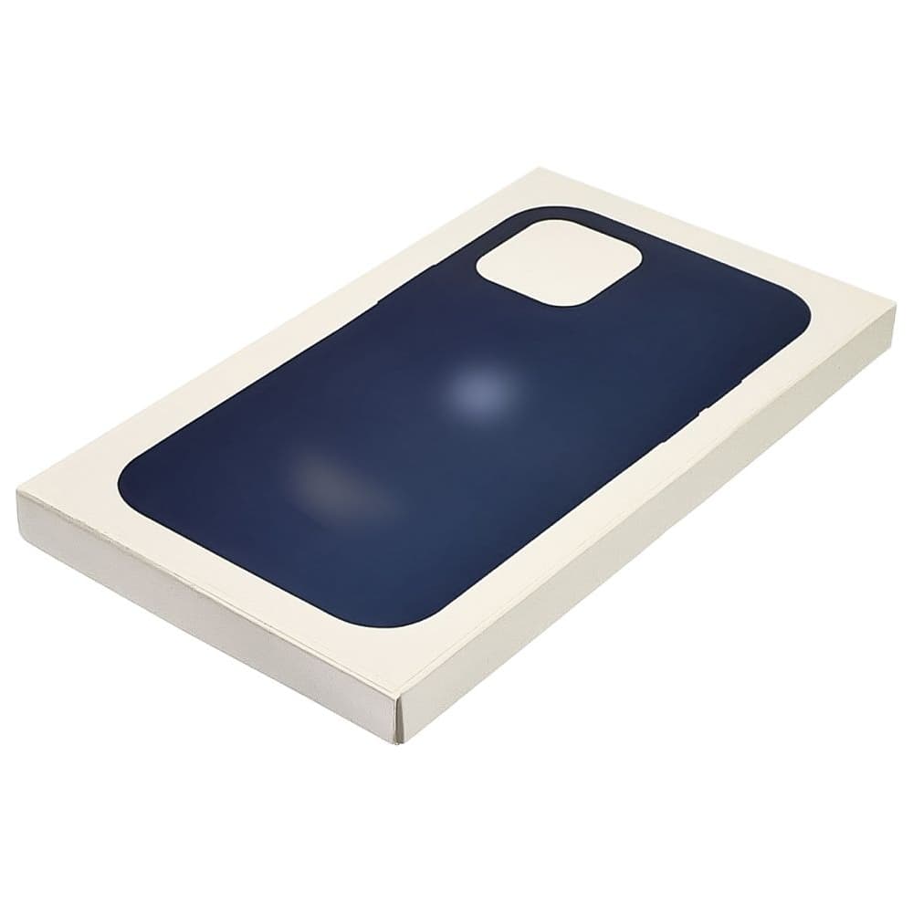 Чехол Apple iPhone 12 Pro Max, силиконовый, Full Silicone MagSafe, синій