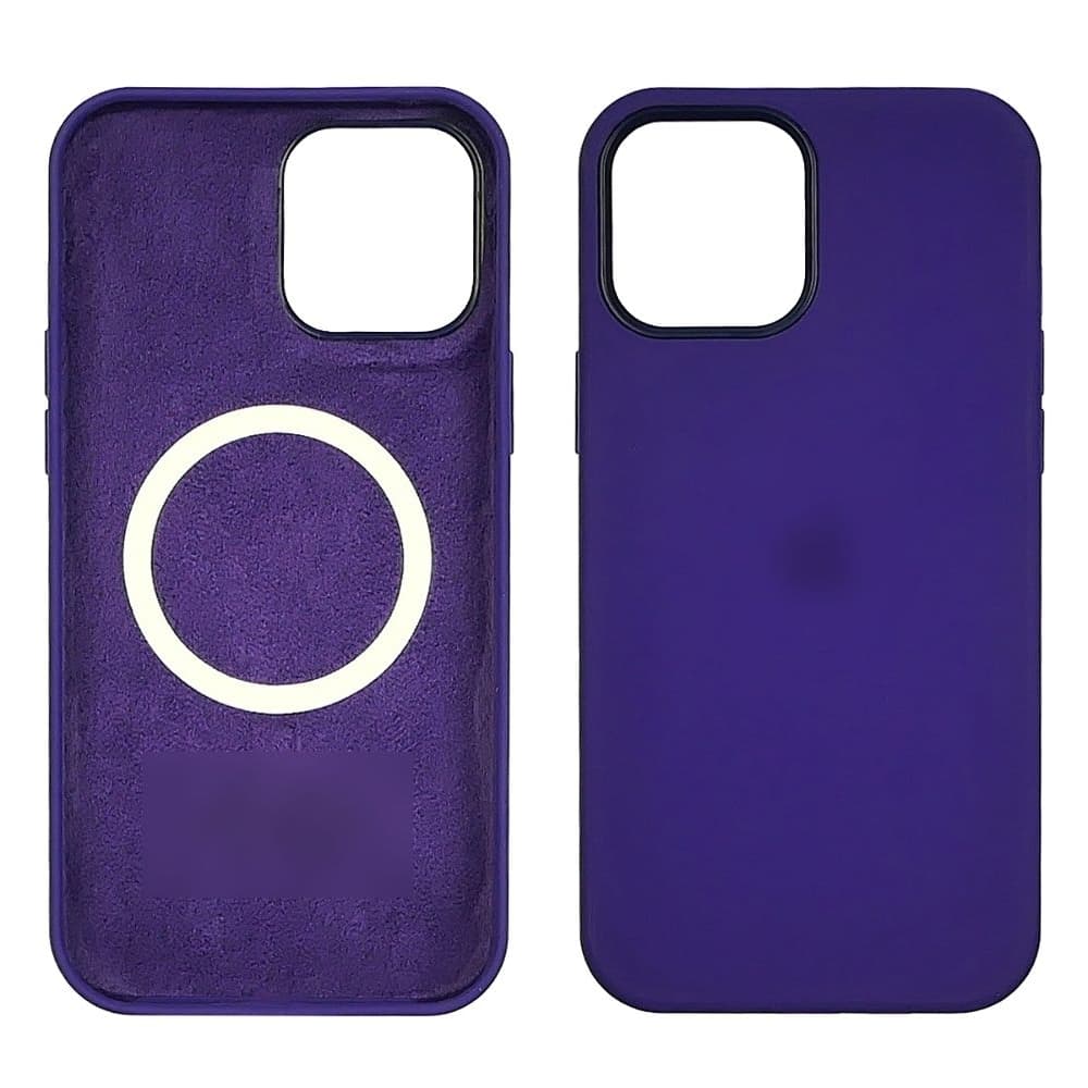 Чехол Apple iPhone 12 Pro Max, силиконовый, Full Silicone MagSafe, фиолетовый