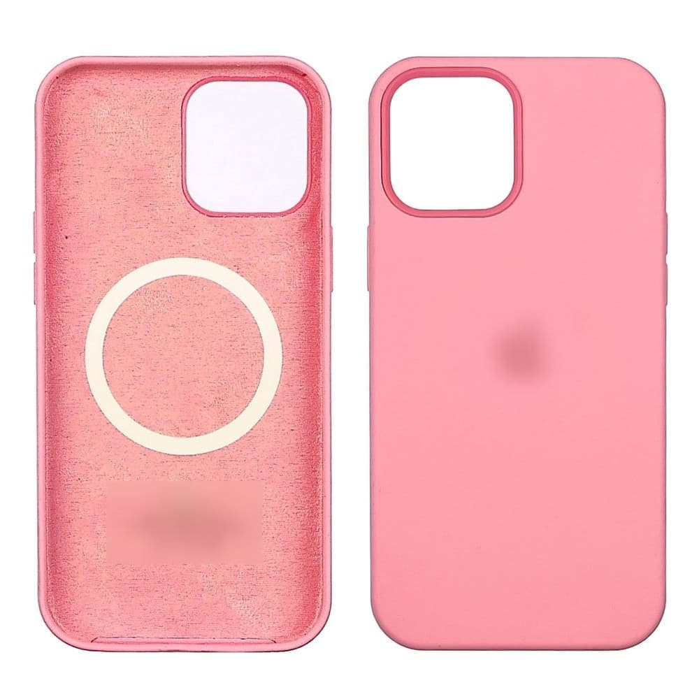 Чехол Apple iPhone 12 Pro Max, силиконовый, Full Silicone MagSafe, розовый