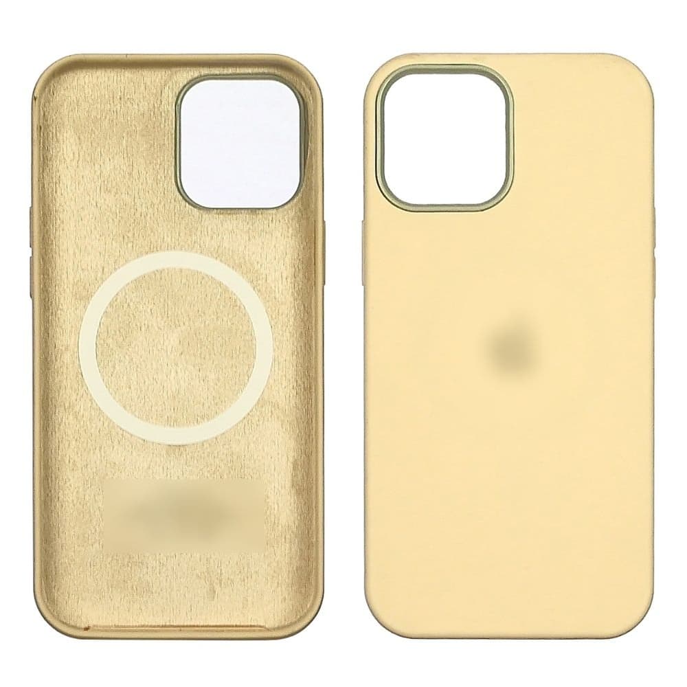 Чехол Apple iPhone 12 Pro Max, силиконовый, Full Silicone MagSafe, бежевый