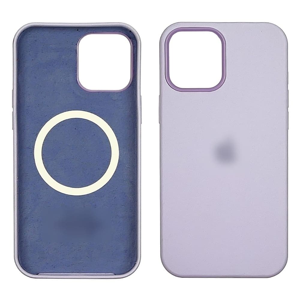 Чехол Apple iPhone 12, iPhone 12 Pro, силиконовый, Full Silicone MagSafe, сиреневый