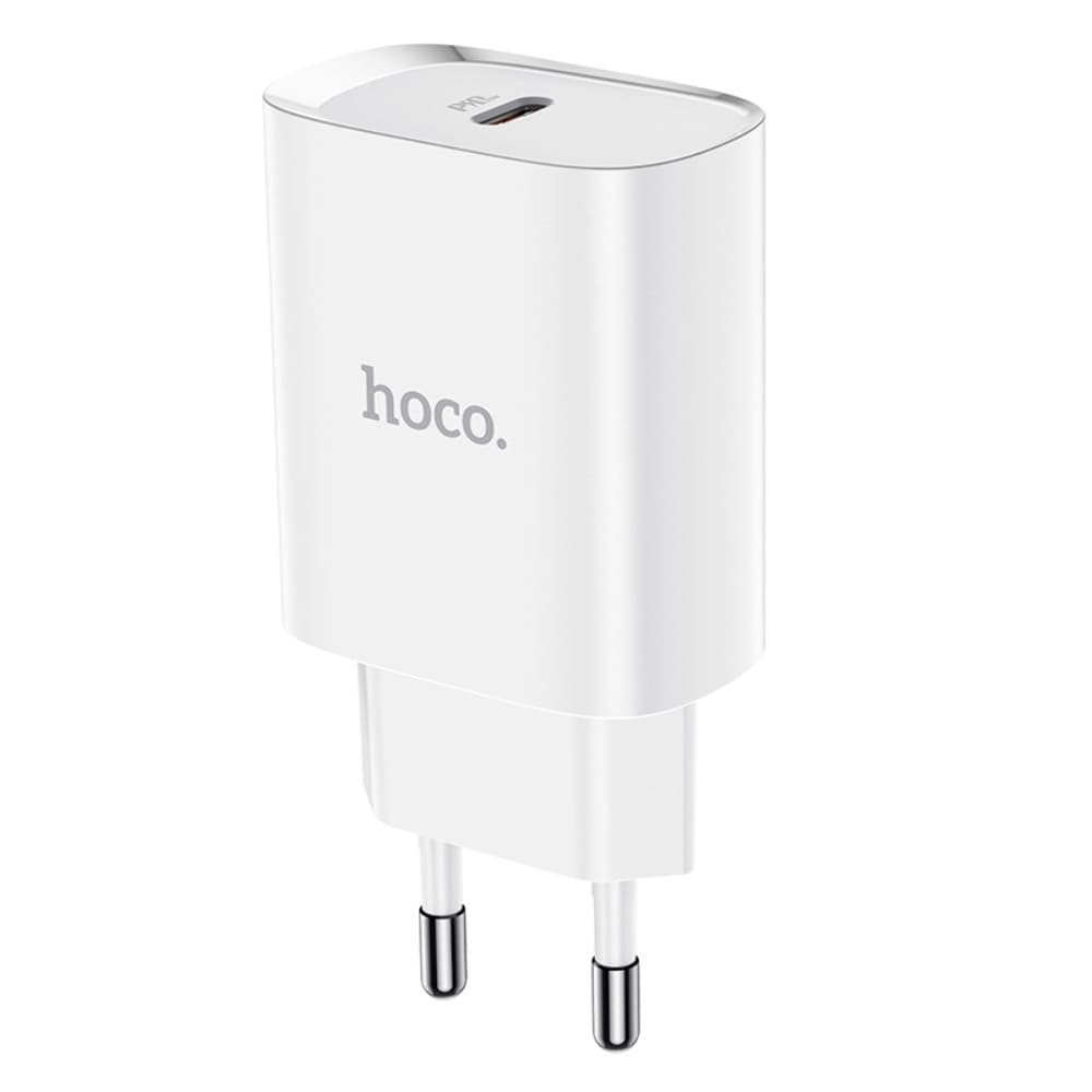 Сетевое зарядное устройство Hoco N14, 1 USB Type-C, Power Delivery (20 Вт), 3.0 А, белое