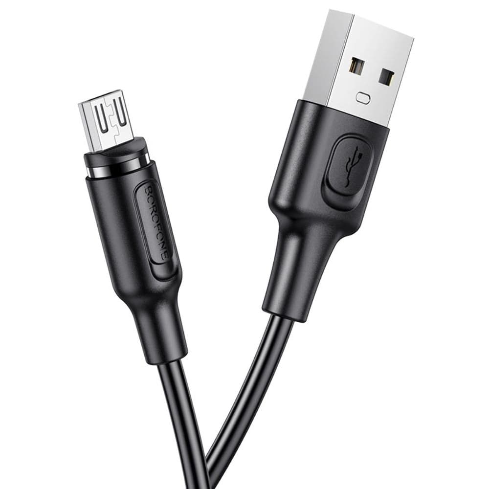 USB-кабель Borofone BX41, Micro-USB, магнитный, 2.4 А, 100 см, черный