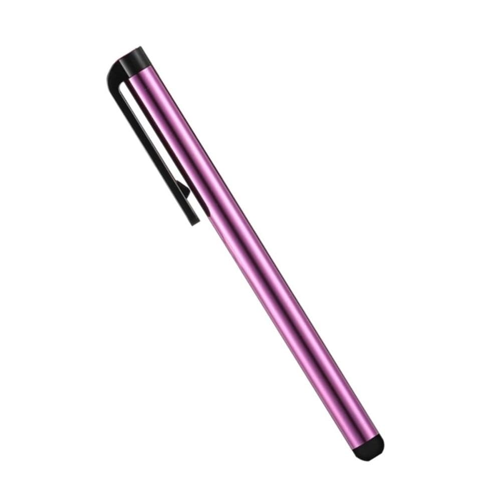 Стилус емкостный, с пластиковой ручкой, алюминиевый, фиолетовый