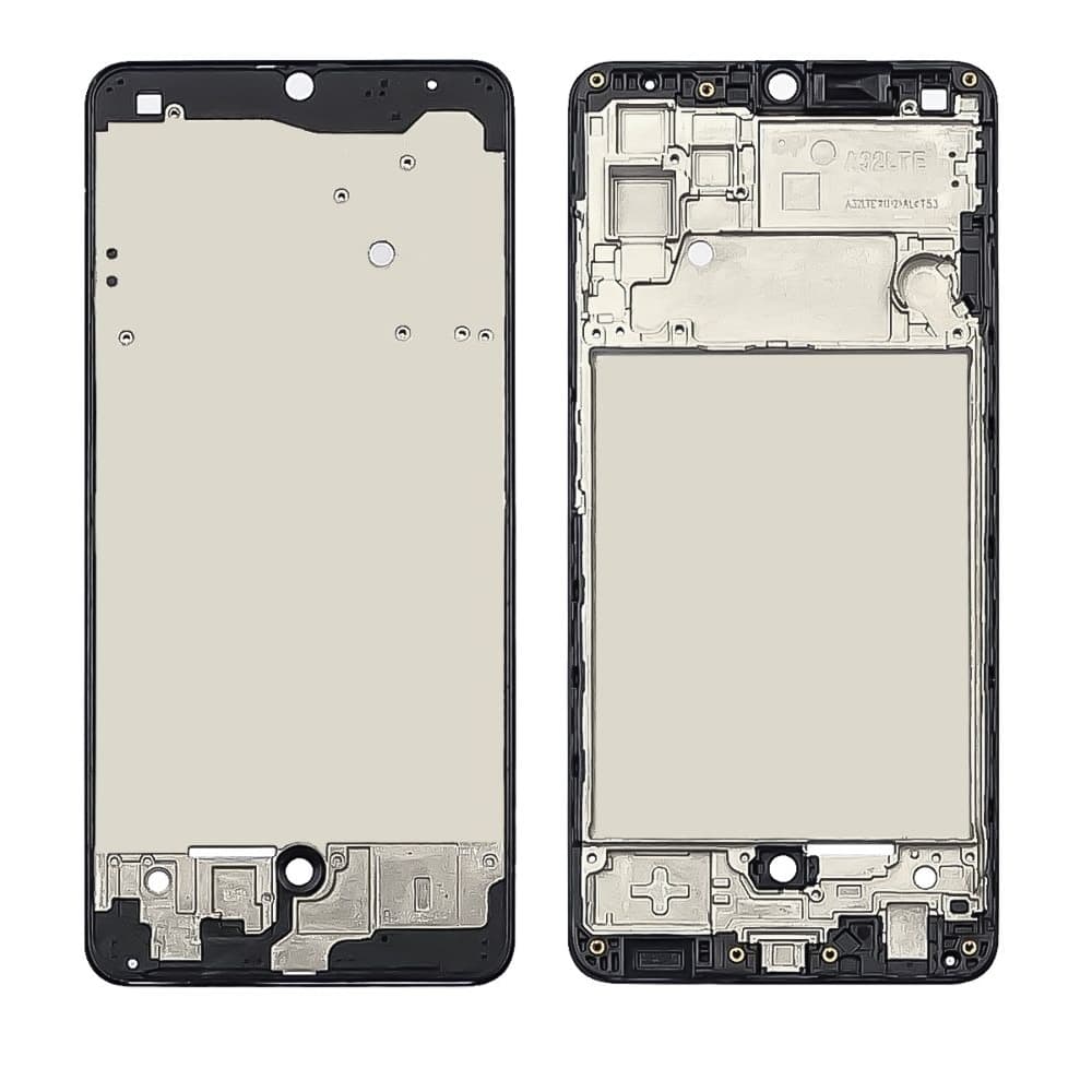 Рамка (основа) крепления дисплея Samsung SM-A325 Galaxy A32, черная, Original (PRC)