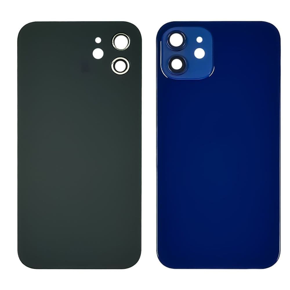 Задняя крышка Apple iPhone 12, синяя, со стеклом камеры, Original (PRC) | корпус, панель аккумулятора, АКБ, батареи