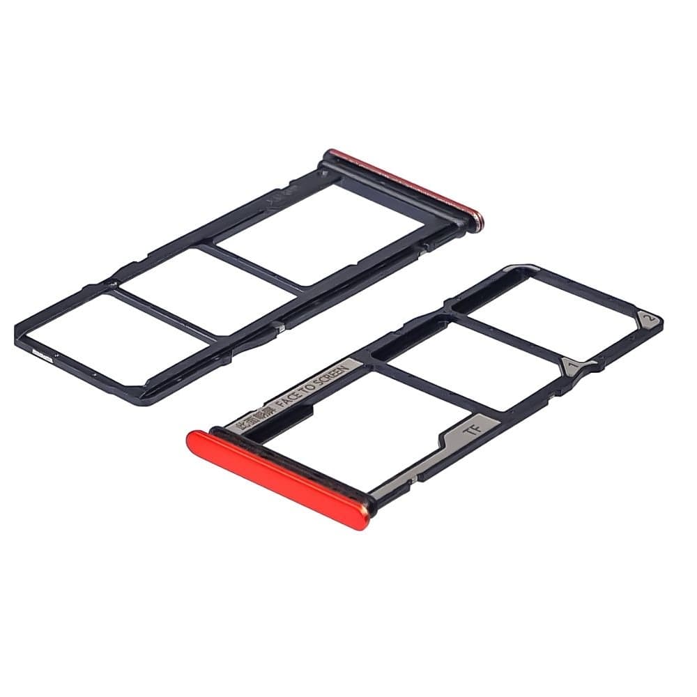 Держатель (лоток) SIM-карты Xiaomi Redmi 9C, M2006C3MG, M2006C3MT, M2006C3MNG, оранжевый, Sunrise Orange, Original (PRC)
