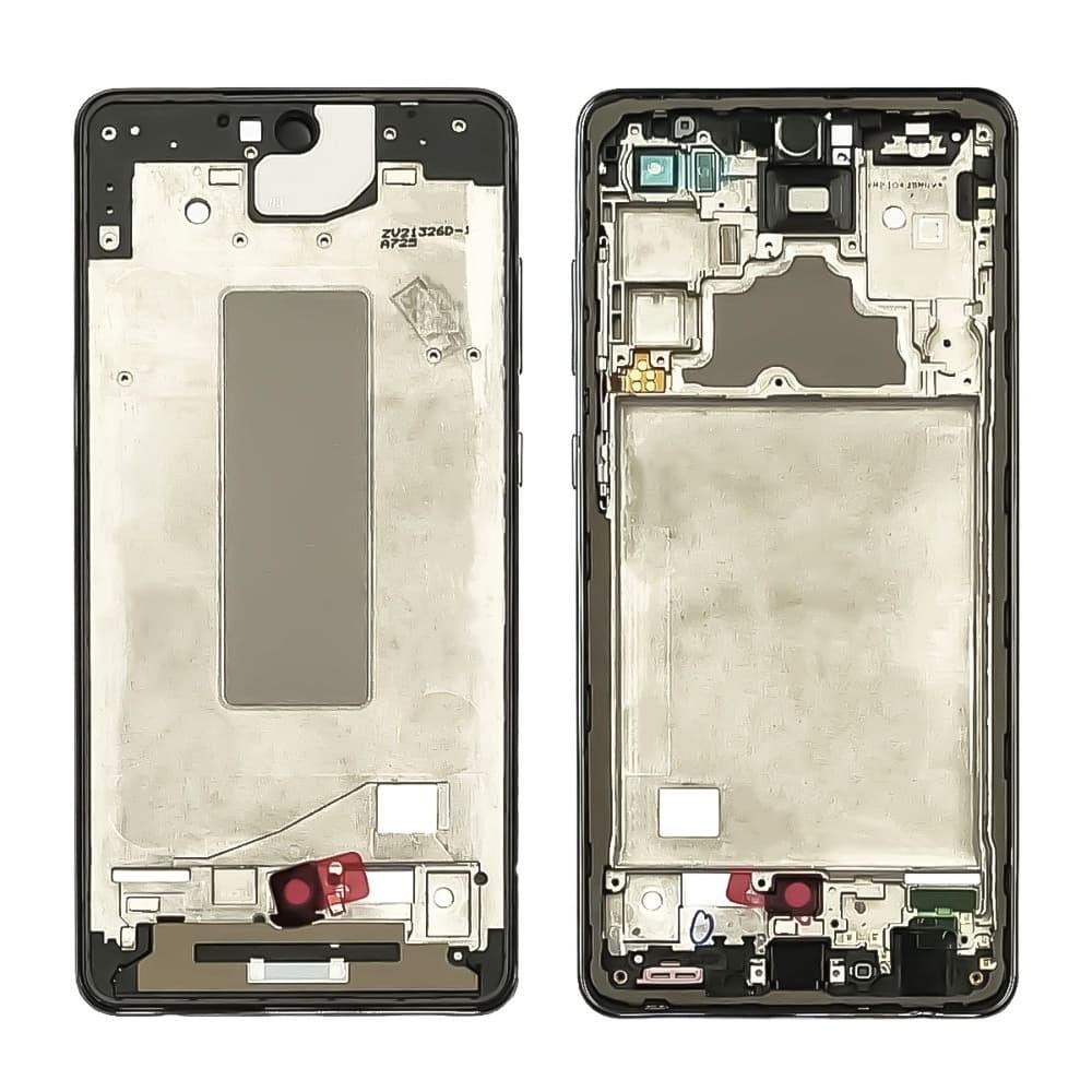 Рамка (основа) крепления дисплея Samsung SM-A725 Galaxy A72, SM-A726 Galaxy A72 5G, черная, Awesome Black, Original (PRC)