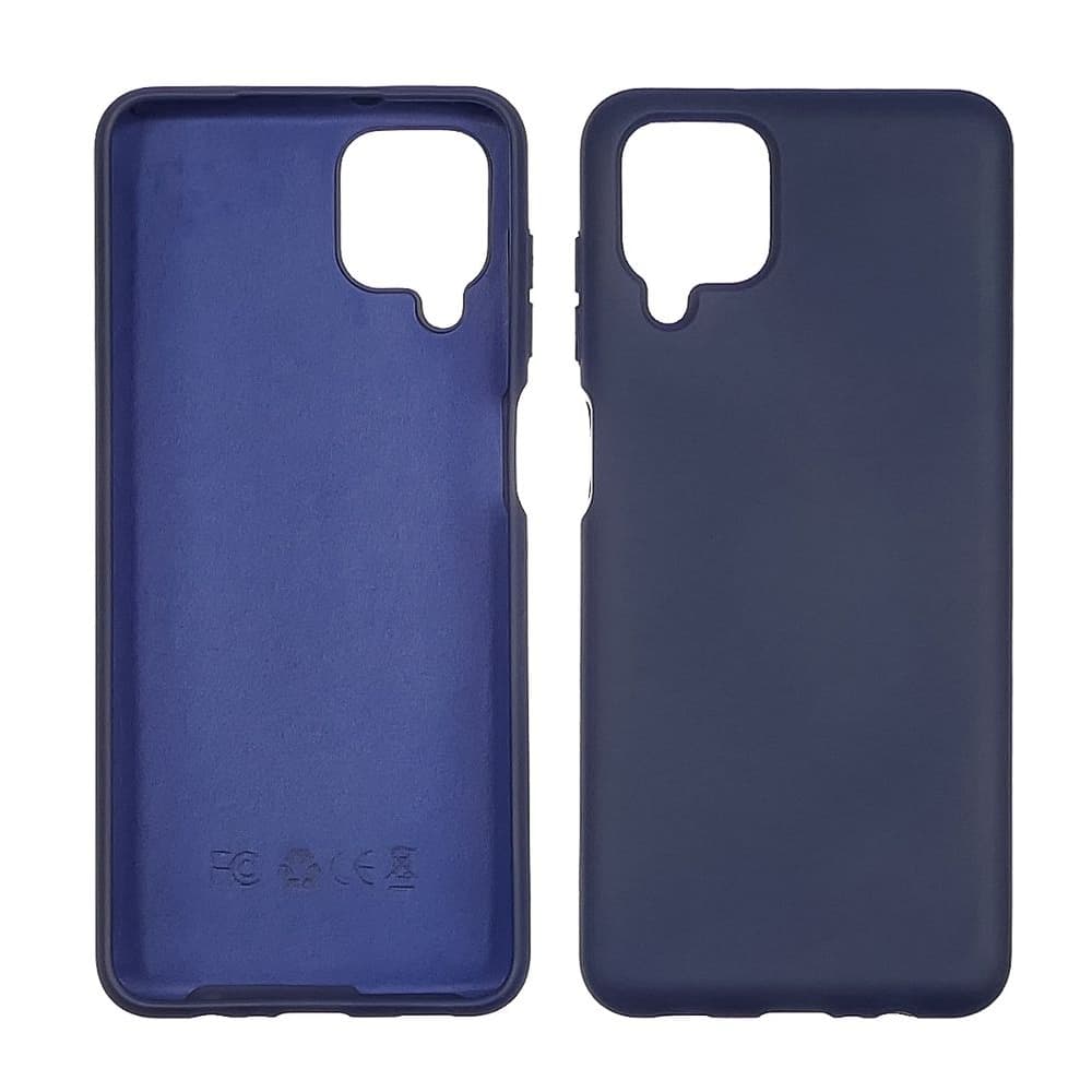 Чехол Samsung SM-A125 Galaxy A12, силиконовый, Full Nano Silicone, синий
