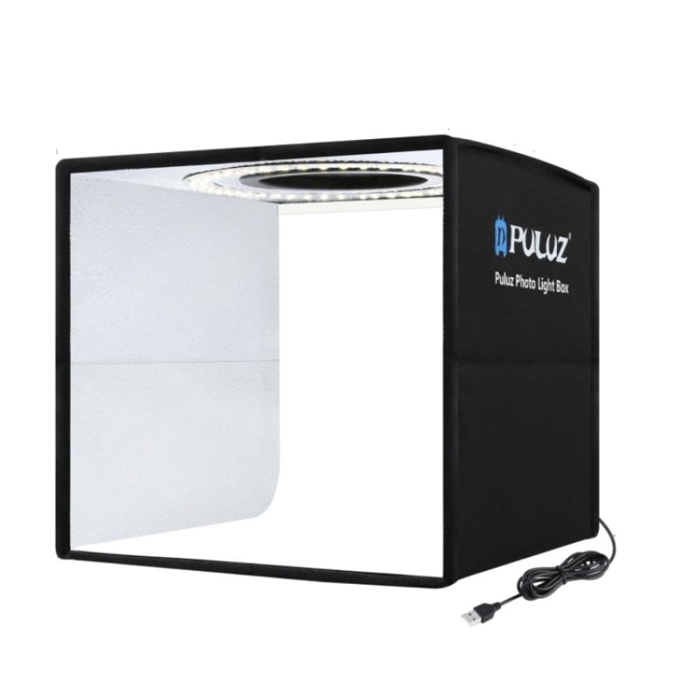 Лайтбокс Puluz PU5032B LED, 30 х 30 х 30 см, чорний | лайткуб, фотобокс, фотокуб
