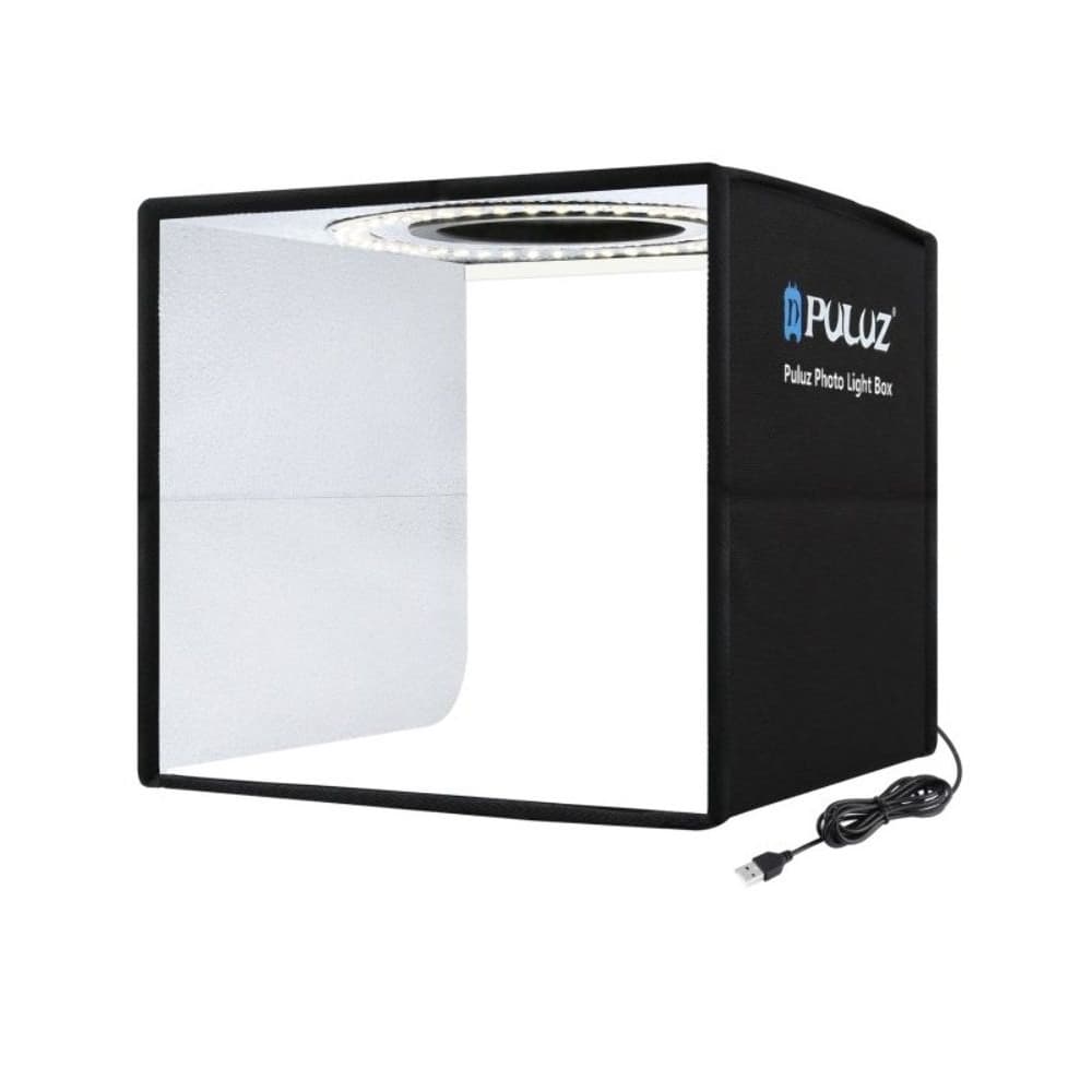 Лайтбокс Puluz PU5041B LED, 40 х 40 х 40 см, чорний | лайткуб, фотобокс, фотокуб