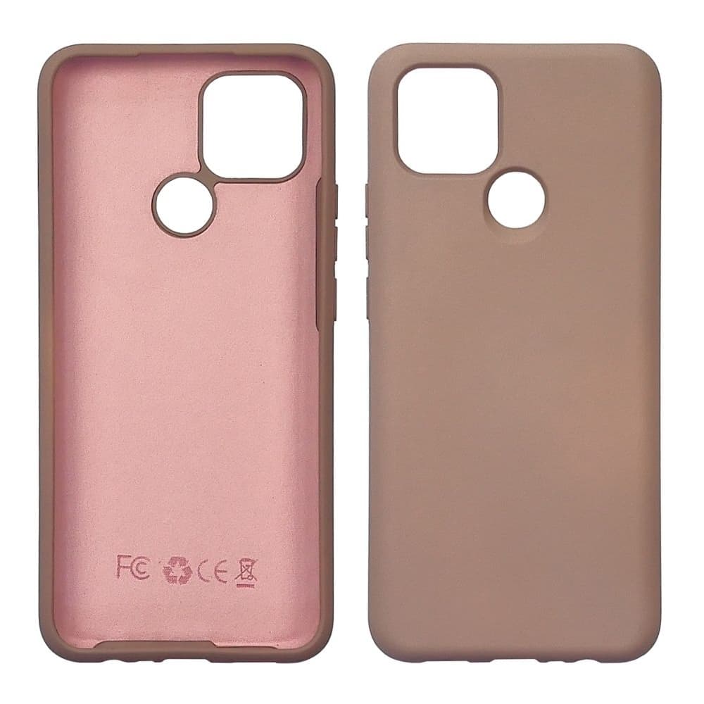 Чехол Oppo A15, A15s, силиконовый, Full Nano Silicone, розовый