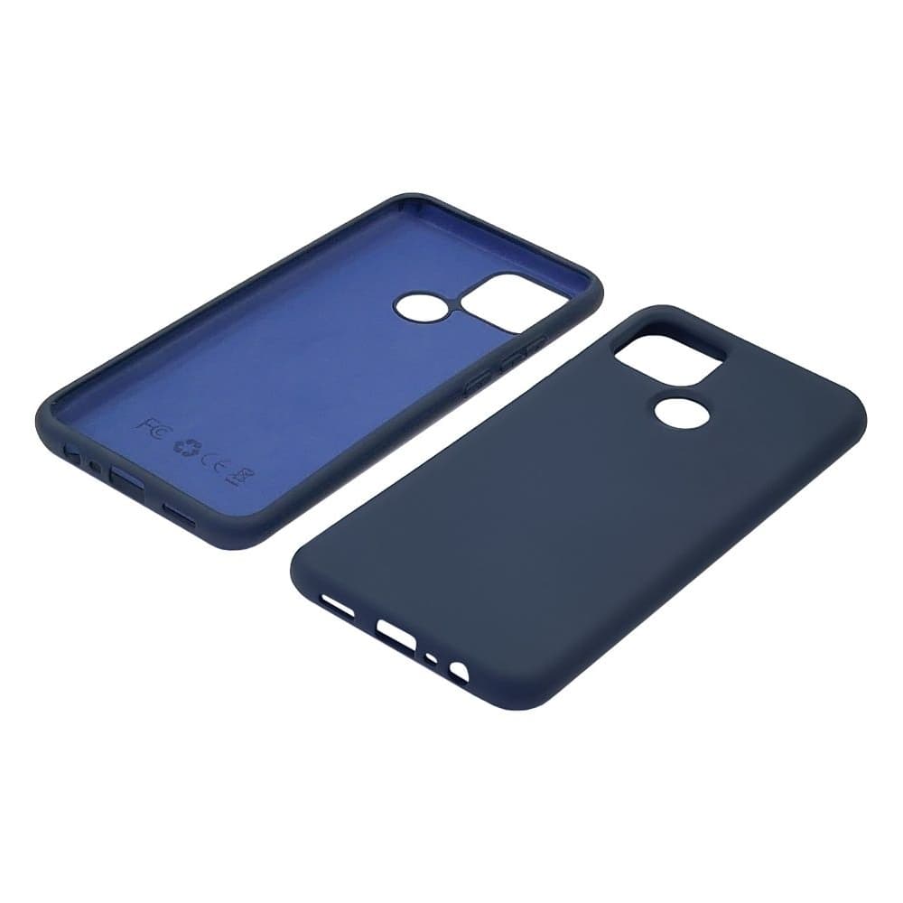 Чехол Oppo A15, A15s, силиконовый, Full Nano Silicone, синий