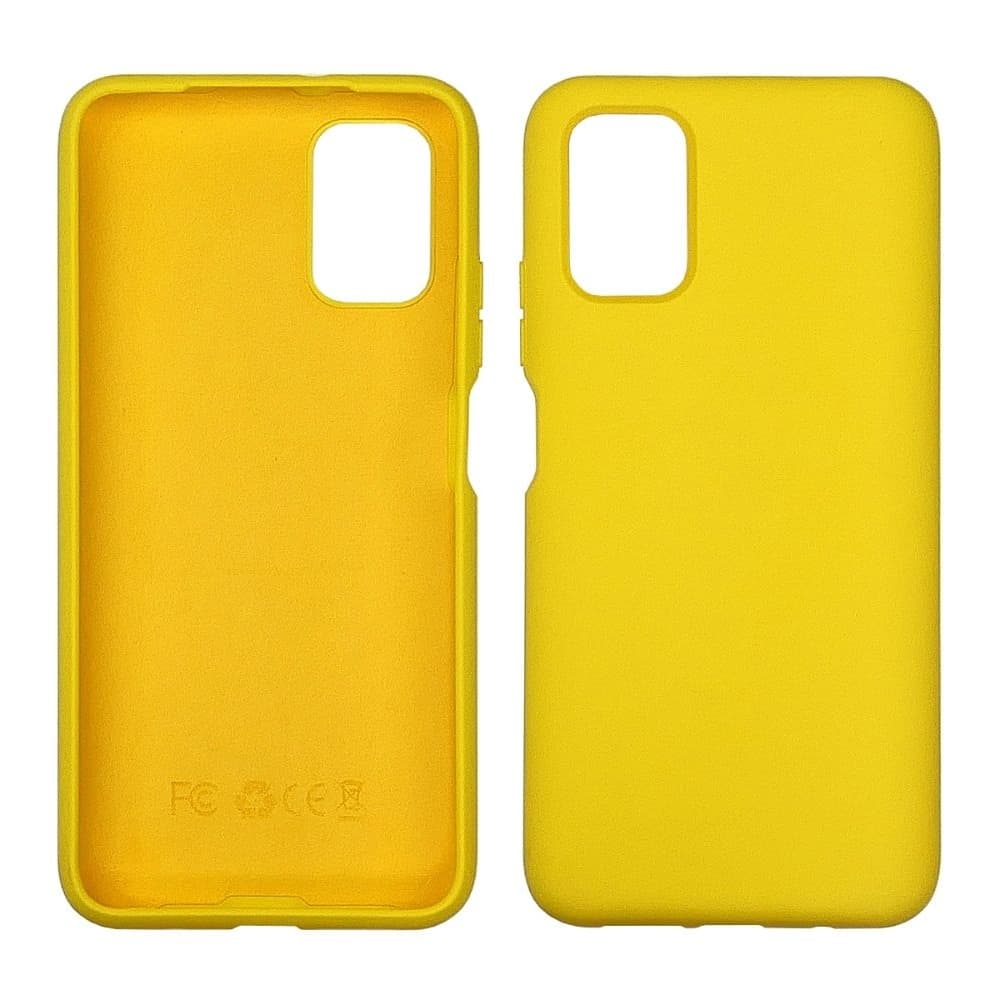 Чехол Xiaomi Poco M3, силиконовый, Full Nano Silicone, желтый
