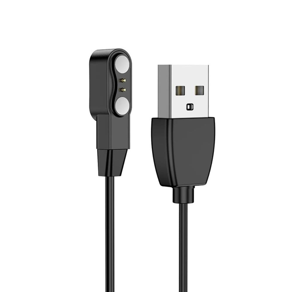 USB кабель Hoco смарт часов Y3, Y4, черный