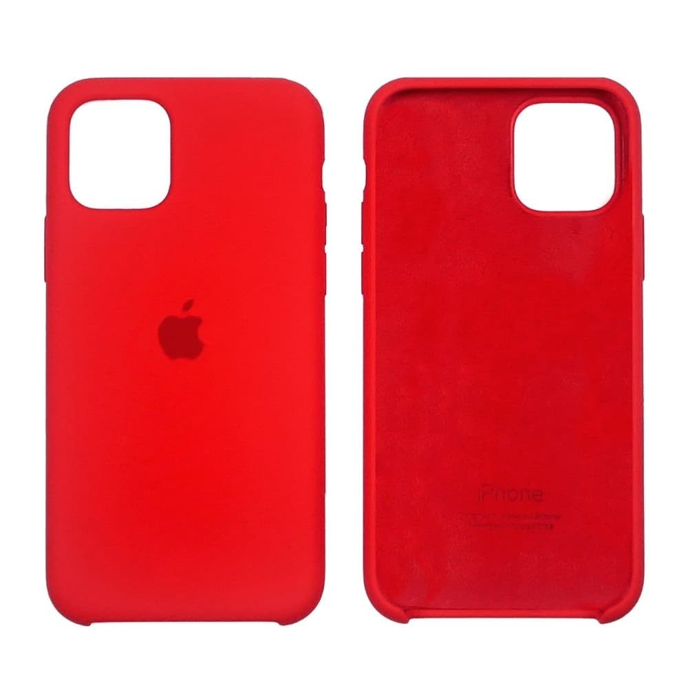 Чехол Apple iPhone 11 Pro, силиконовый, Silicone, красный