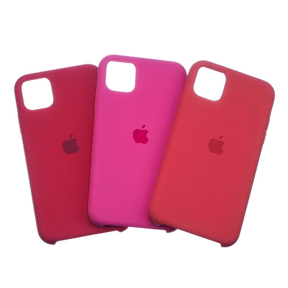 Чехол Apple iPhone 11, силиконовый, Silicone, розовый