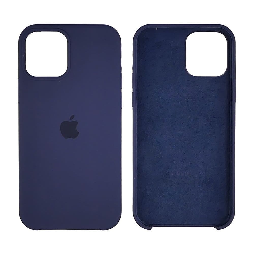 Чехол Apple iPhone 12, iPhone 12 Pro, силиконовый, Silicone, синій