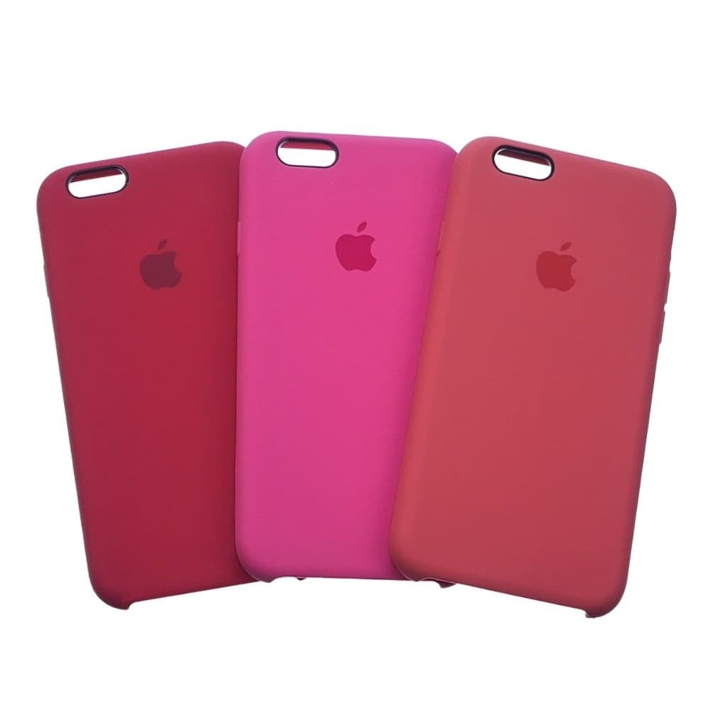 Чехол Apple iPhone 6, iPhone 6S, силиконовый, Silicone, бордовый