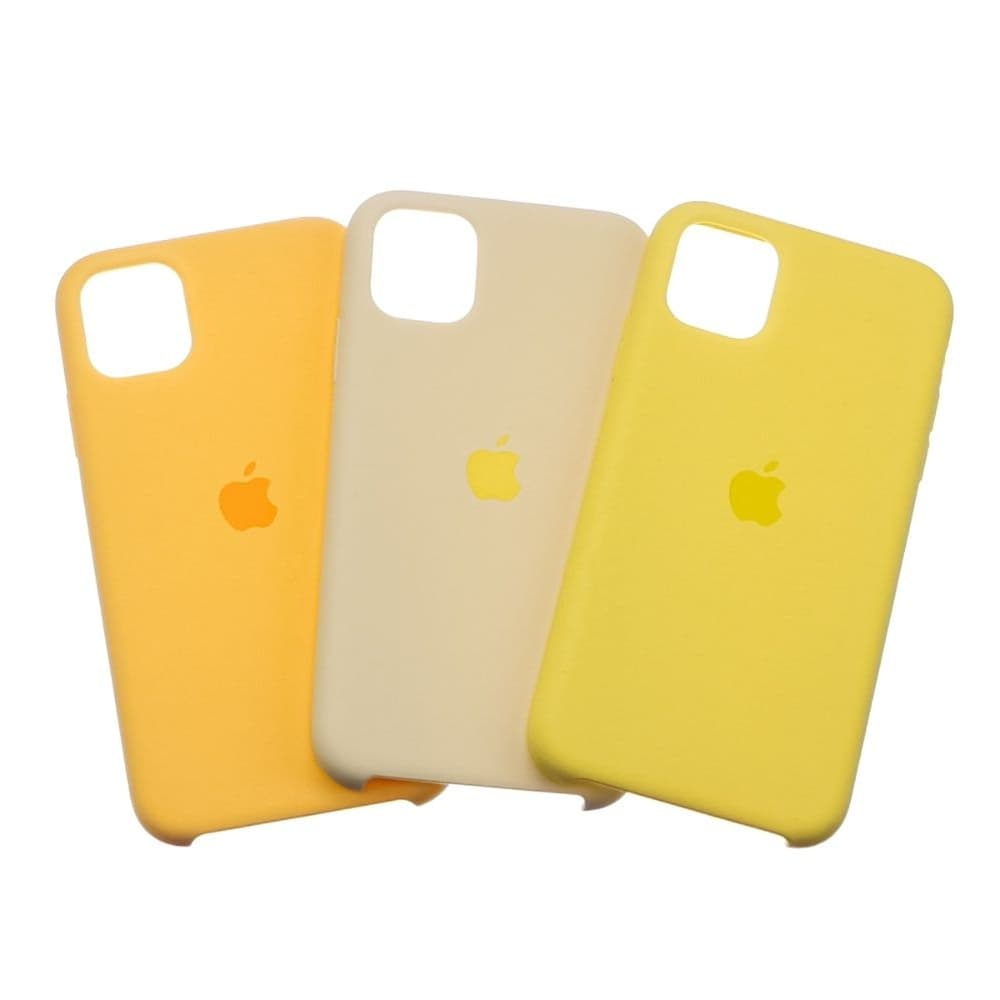 Чехол Apple iPhone 11, силиконовый, Silicone, желтый