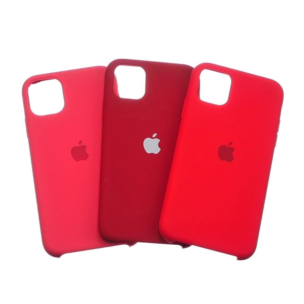 Чехол Apple iPhone 11, силиконовый, Silicone, красный