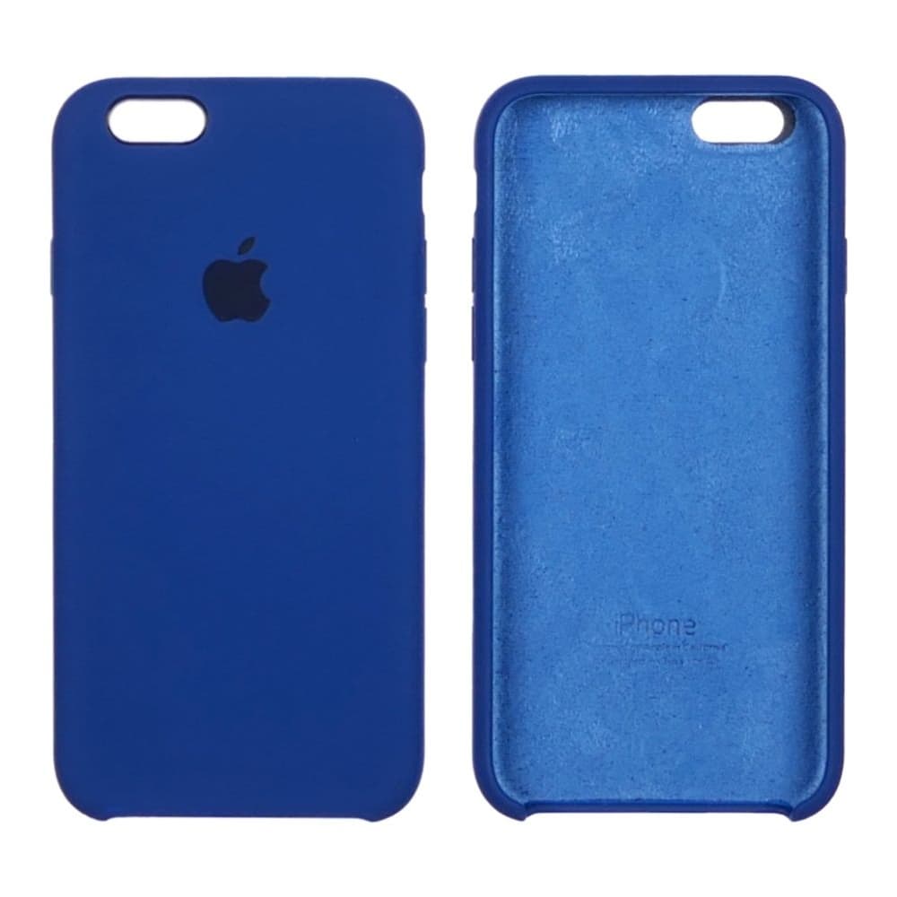 Чехол Apple iPhone 6, iPhone 6S, силиконовый, Silicone, синий