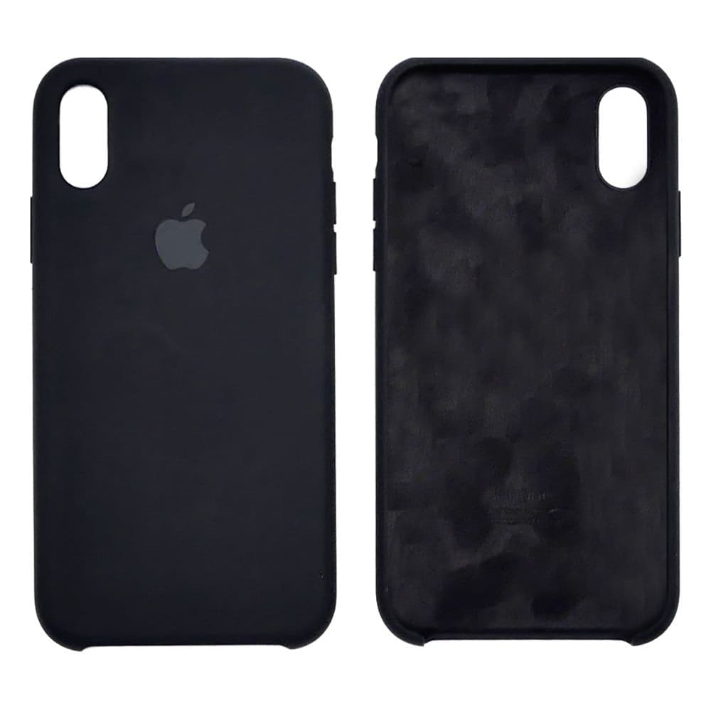 Чехол Apple iPhone XR, силиконовый, Silicone, чорний