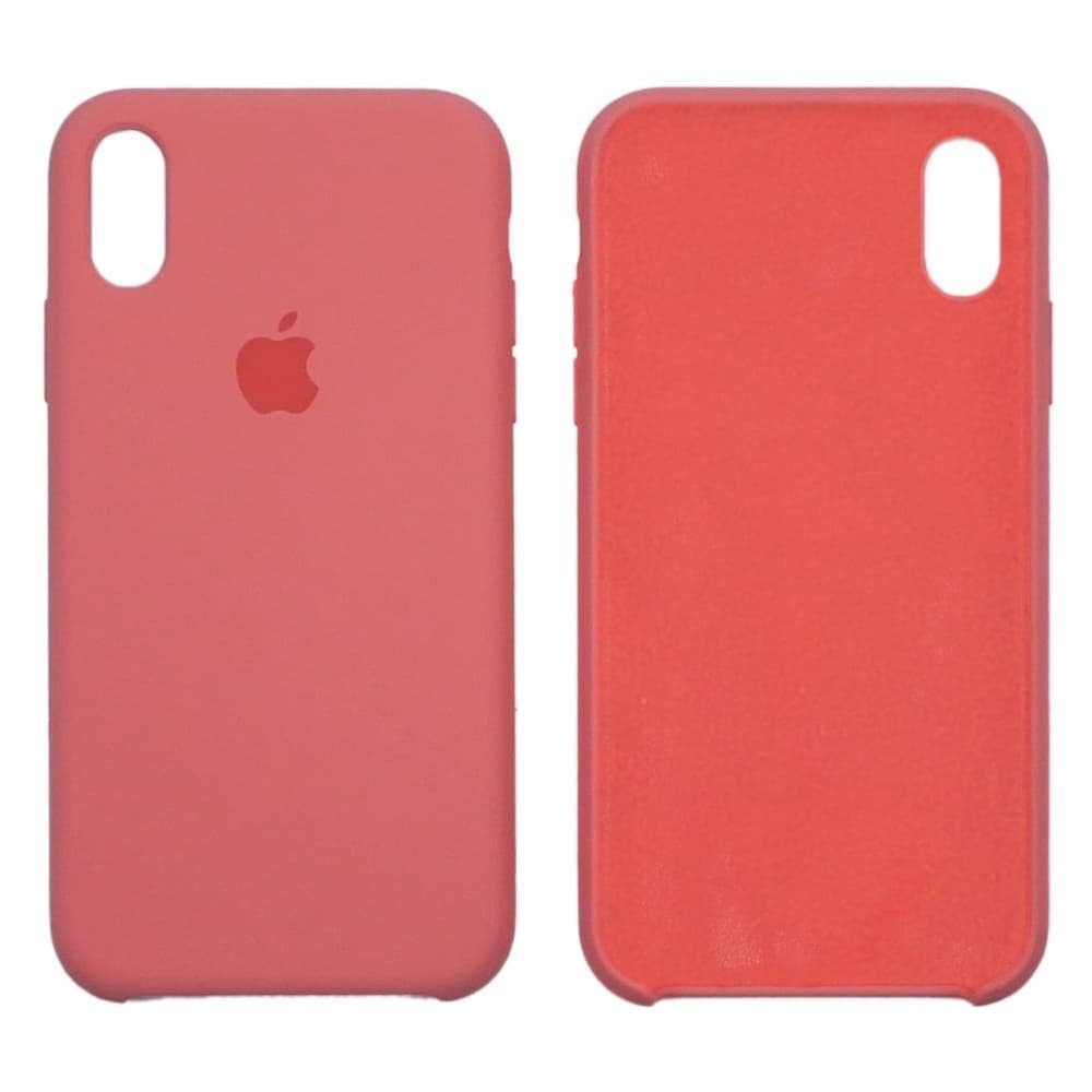 Чехол Apple iPhone XR, силиконовый, Silicone, розовый