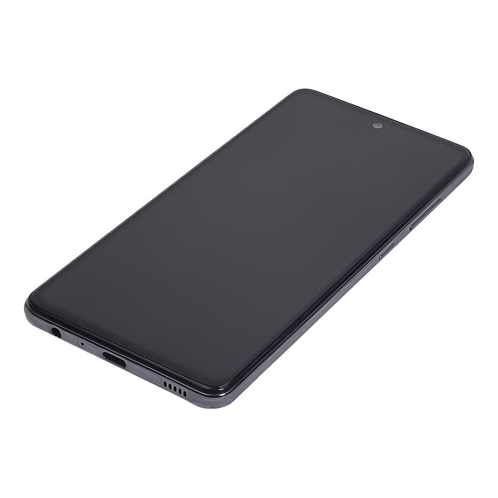 Дисплей Samsung SM-A525 Galaxy A52, SM-A526 Galaxy A52 5G, черный | с тачскрином | с передней панелью | High Copy, OLED, с широким ободком | дисплейный модуль, экран