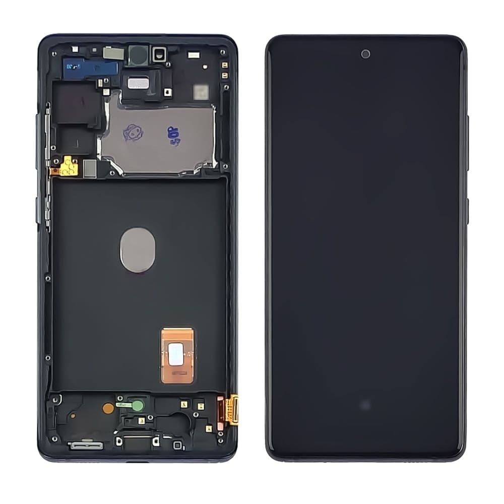Дисплей Samsung SM-G780 Galaxy S20, черный | с тачскрином | с передней панелью | High Copy, OLED | дисплейный модуль, экран