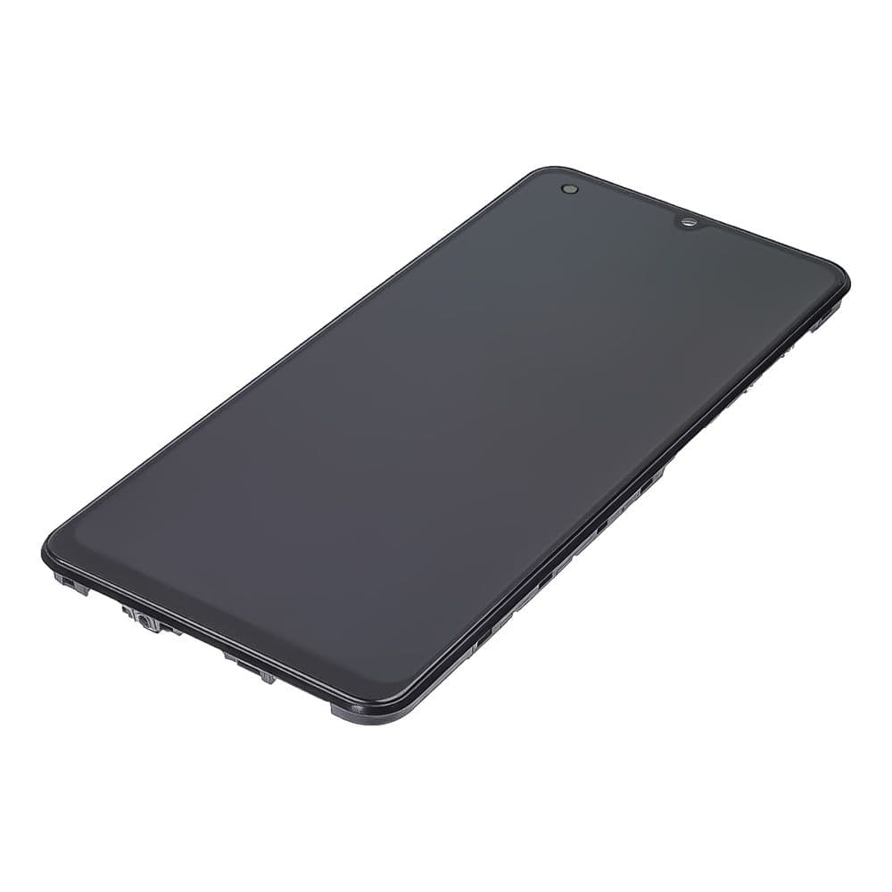 Дисплей Samsung SM-M325 Galaxy M32, черный | с тачскрином | с передней панелью | High Copy, OLED, с широким ободком | дисплейный модуль, экран