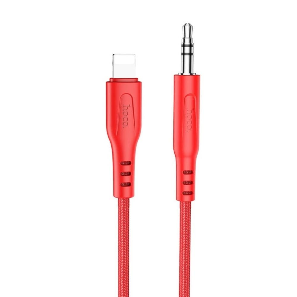 AUX-USB-кабель Hoco UPA18, Lightning на Jack 3.5, 100 см, красный