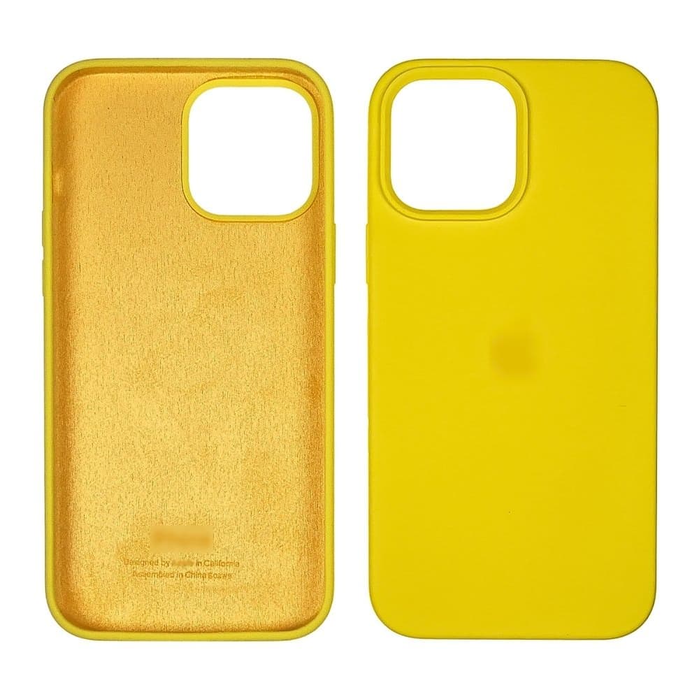 Чехол Apple iPhone 13 Pro, силиконовый, Full Silicone, желтый